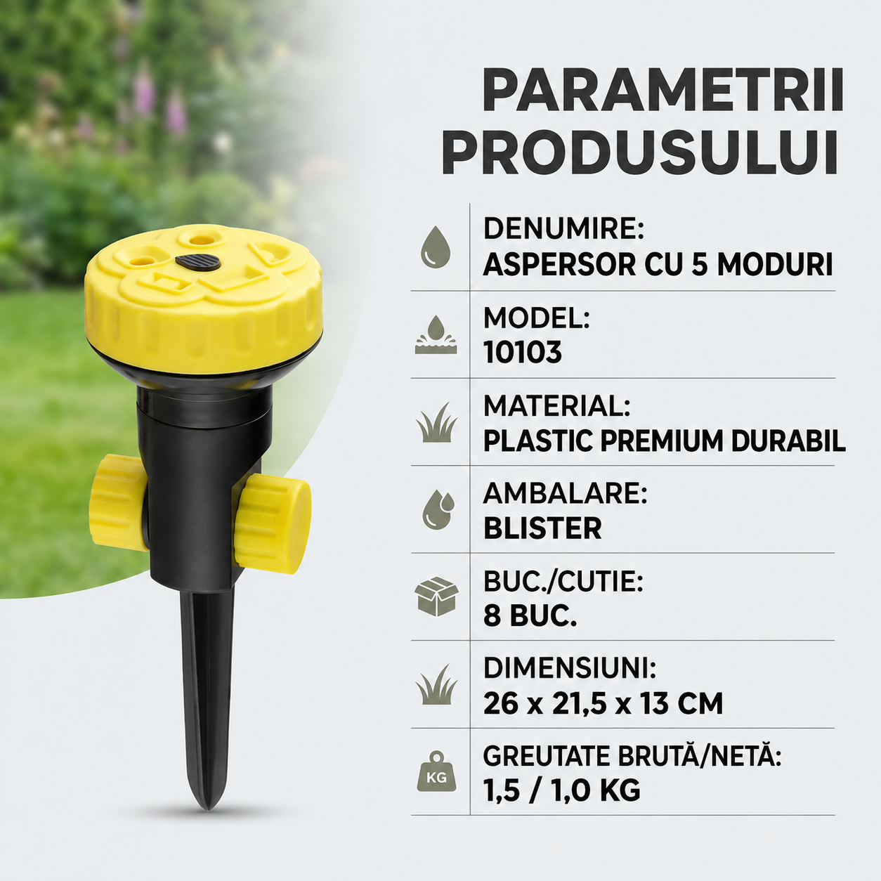 Sistem de Irigare cu Rotire 360°