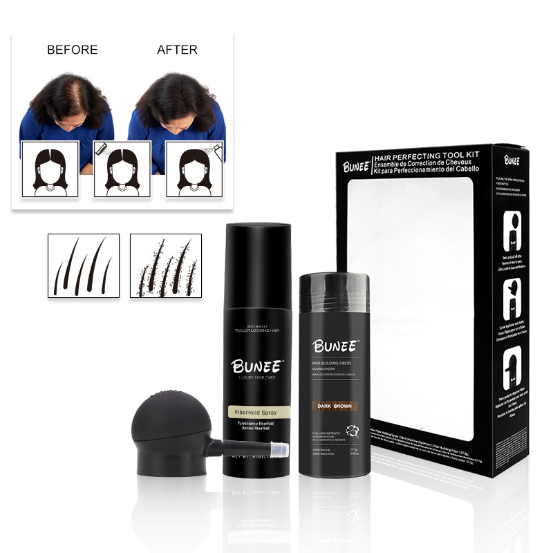 Fibre cosmetice pentru aspect de păr mai des